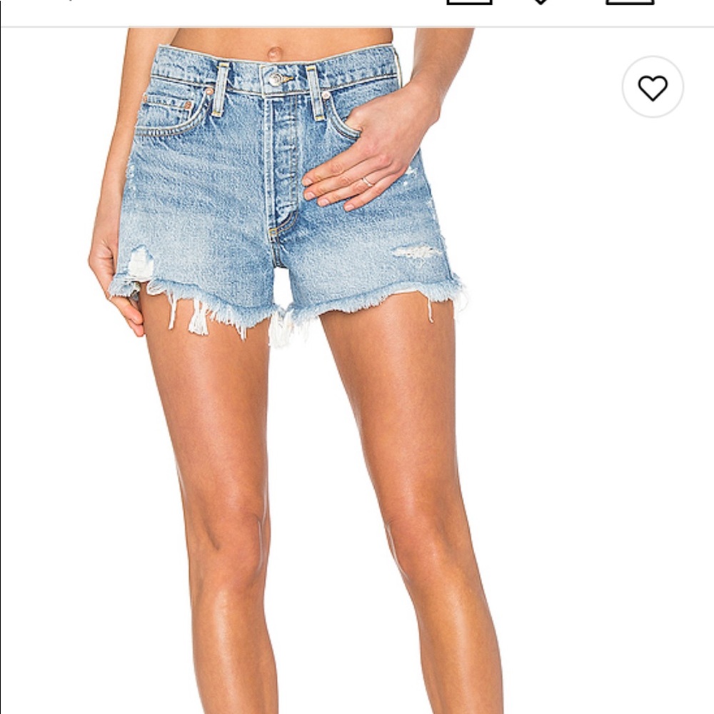 Agolde- Parker Vintage Cut Off Shorts